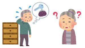 もの忘れのイラスト